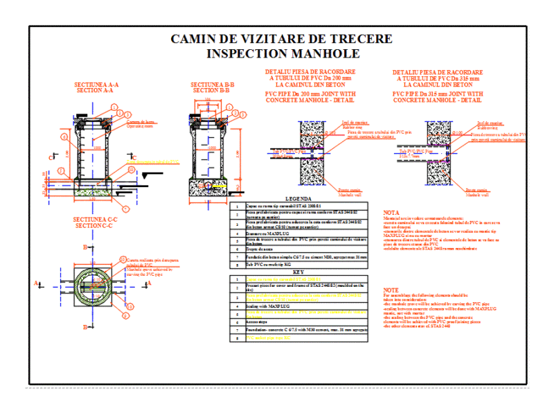Inspection Manhole DWG Block for AutoCAD