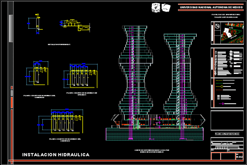 Instalacion Hydraulics – Pumps DWG Detail for AutoCAD