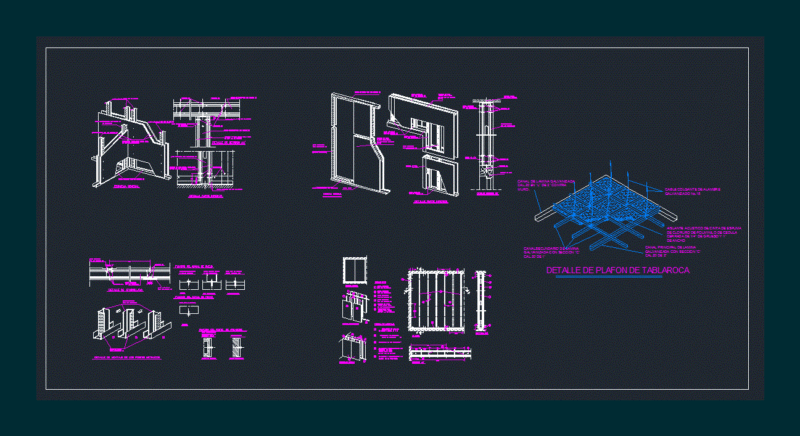Installation Wallboard DWG Detail for AutoCAD