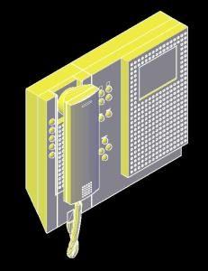 Intercom 3D DWG Model for AutoCAD