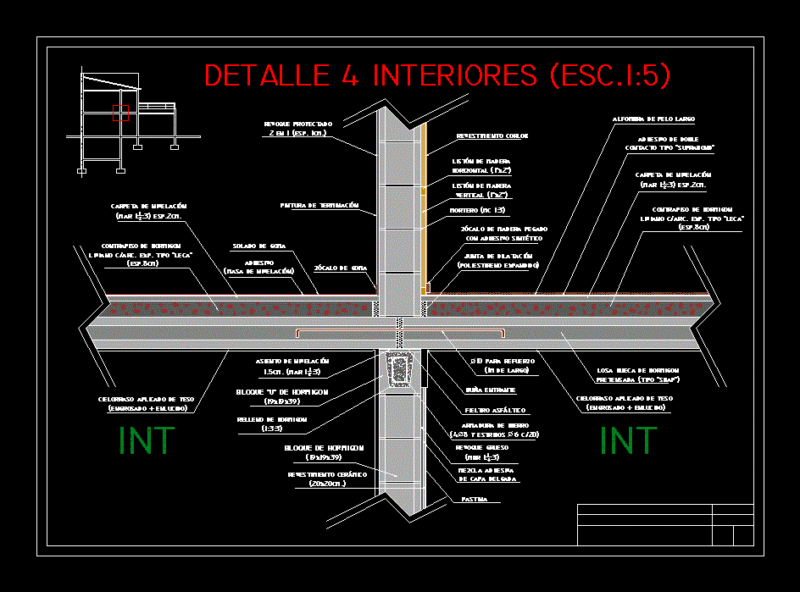 Interior Detail 4 DWG Detail for AutoCAD