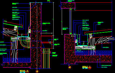 Intern Gutter In Roof Light Hidden After Parapet Dwg Block For Autocad Designs Cad