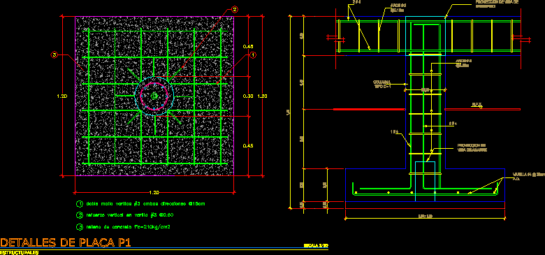 Isolated Footing Detail DWG Detail for AutoCAD • Designs CAD