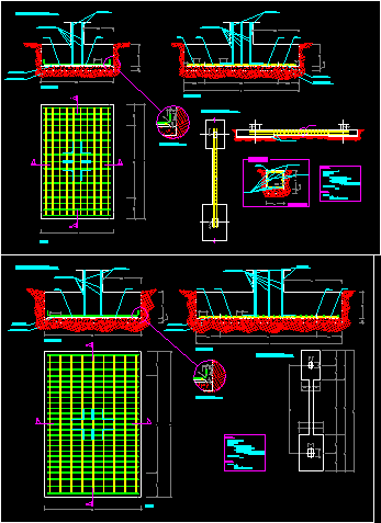 Isolated Footing Details DWG Section for AutoCAD • Designs CAD