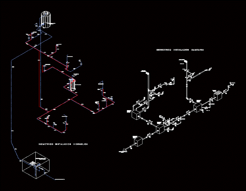 Isometric Hydraulic DWG Block for AutoCAD