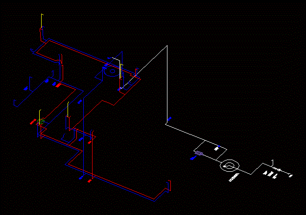 Isometric Hydraulic System DWG Block for AutoCAD • Designs CAD