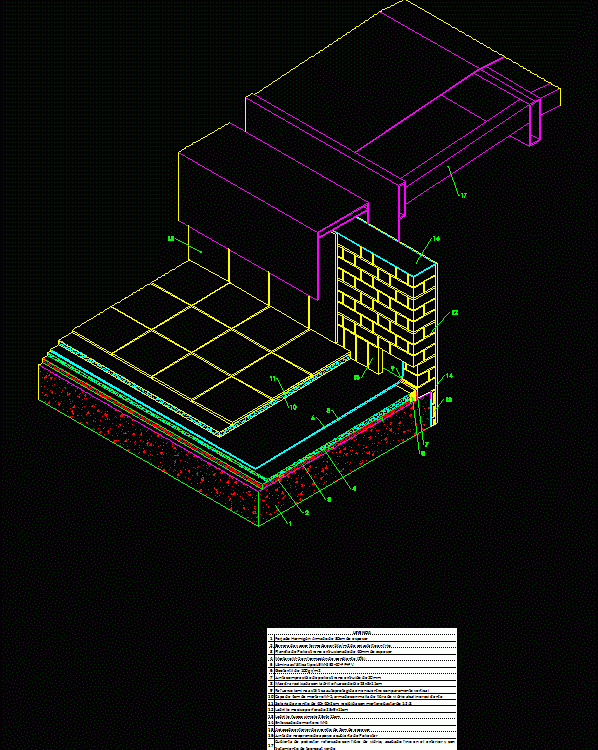 Isometry Traditional Deck DWG Block for AutoCAD Designs CAD