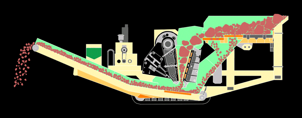 Jaw Crusher 2D DWG Elevation for AutoCAD