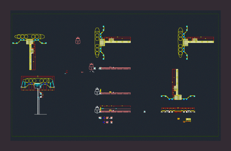 Jetty DWG Section for AutoCAD