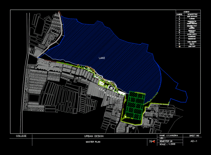 Lakefront Development DWG Block for AutoCAD