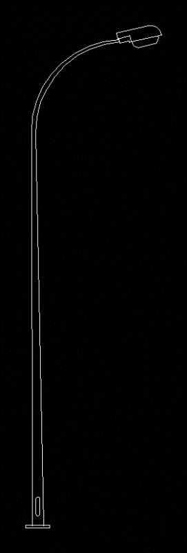 Lamppost Lighting DWG Block for AutoCAD