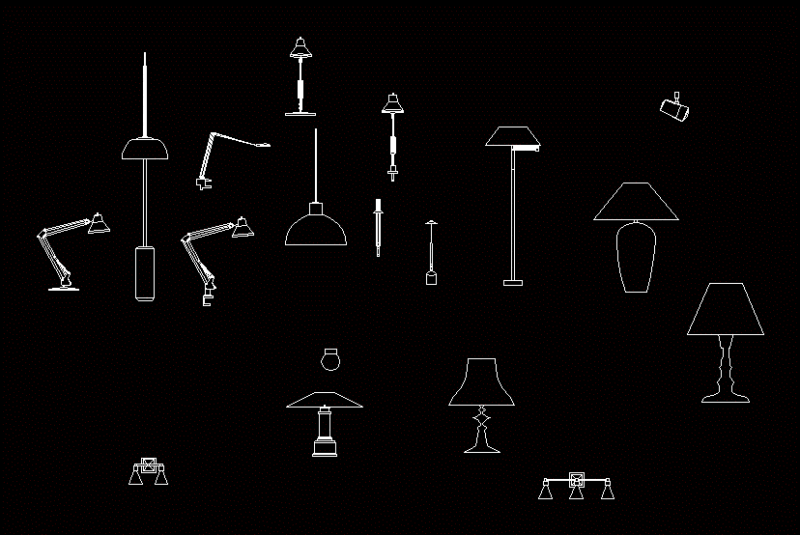 Lamps DWG Detail for AutoCAD