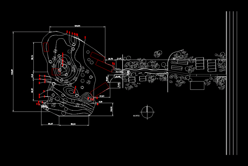 Land Tepoztlan DWG Section for AutoCAD