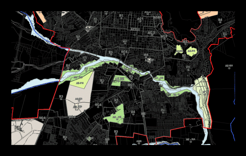 Land Uses Salta City DWG Block for AutoCAD