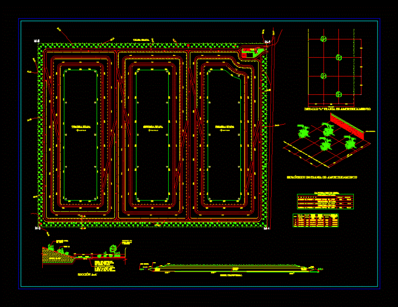 Landfill DWG Section for AutoCAD