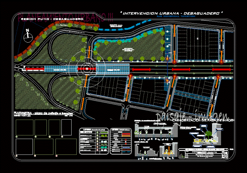 Landscape – Imagenintervencion Urbana – Desaguadero DWG Block for AutoCAD