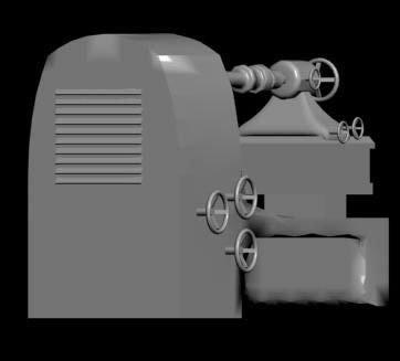 Lathe 3D 3DS Model for 3D Studio Max