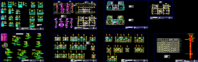 Reinforced Concrete Foundation Footing and Column Details DWG