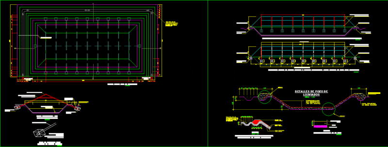 Leachet Well DWG Block for AutoCAD