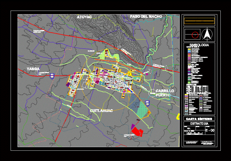 Letter Of Land Uses Cuitlahuac DWG Detail for AutoCAD