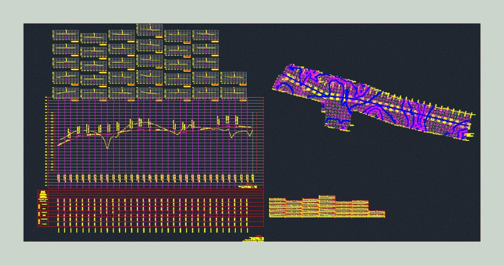 Leveling Topografica – Cross Sections DWG Section for AutoCAD