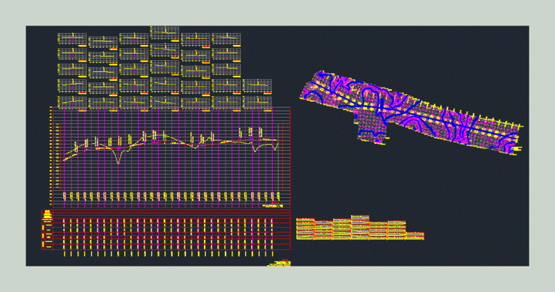 Leveling Topografica – Cross Sections DWG Section for AutoCAD