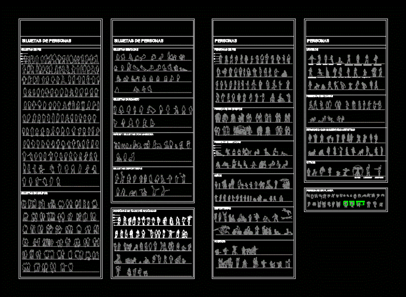 Library Person DWG Plan for AutoCAD