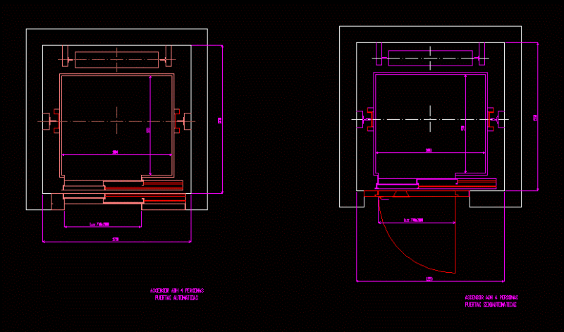 Lift Plan 2D DWG Block for AutoCAD