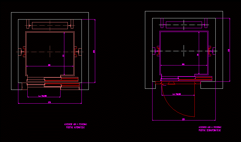 lift plan dwg autocad block 2d cad bibliocad