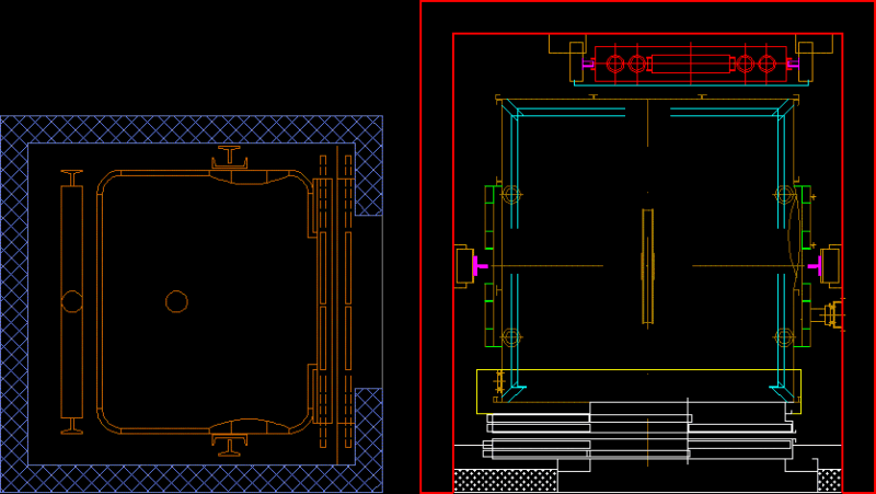 Lifts DWG Block for AutoCAD