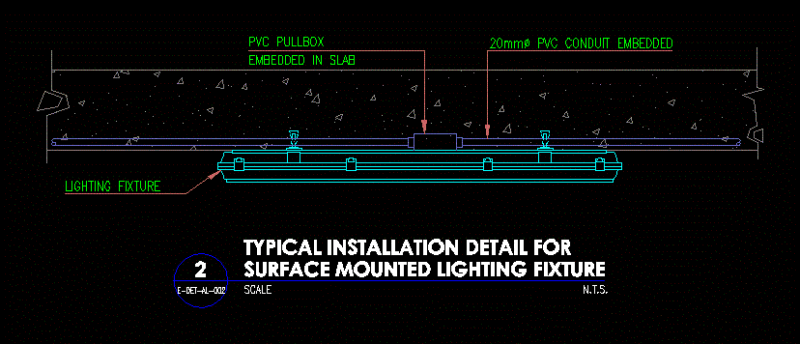 Light Fixture 2D DWG Elevation for AutoCAD