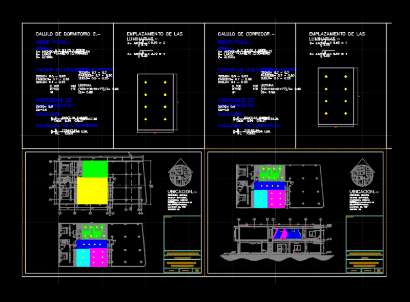 Lighting Design DWG Block for AutoCAD