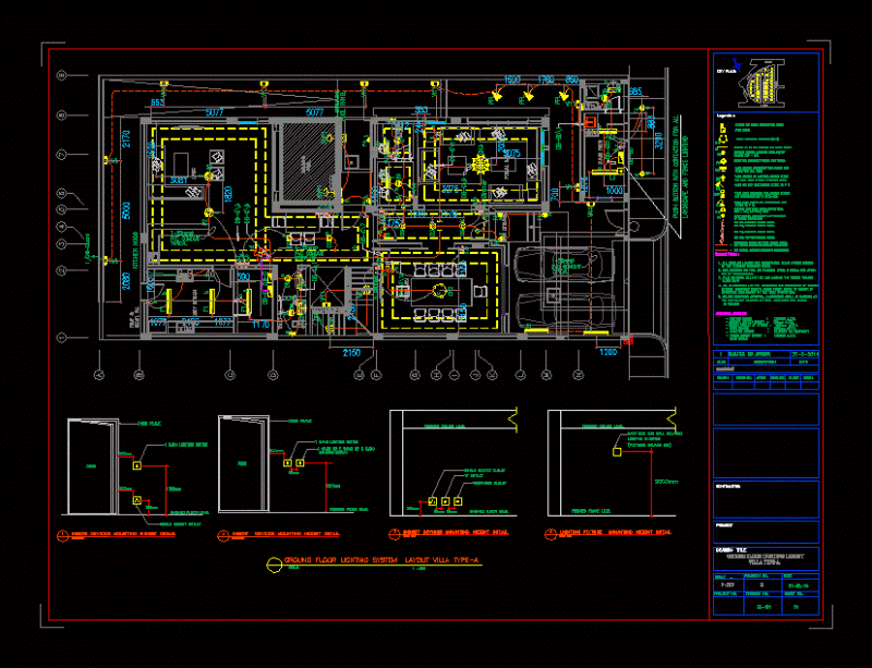 Lighting Design DWG Full Project for AutoCAD