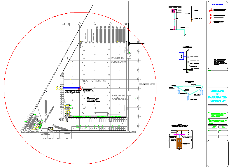 Lightning Rods Piezoelectric DWG Block for AutoCAD • Designs CAD