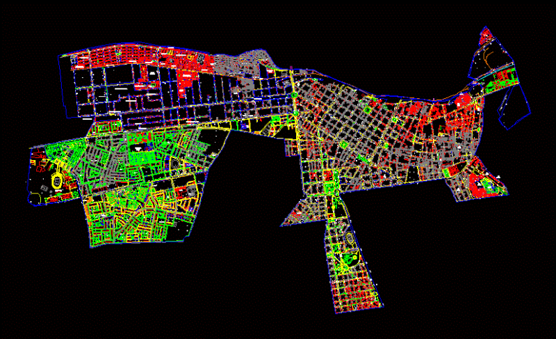 Lime Center DWG Block for AutoCAD