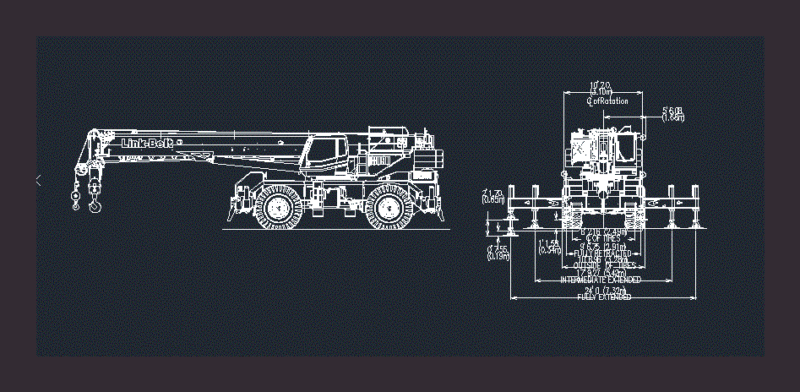 Linkbelt Crane DWG Block for AutoCAD