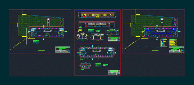 Local Community – Water Facilities DWG Block for AutoCAD