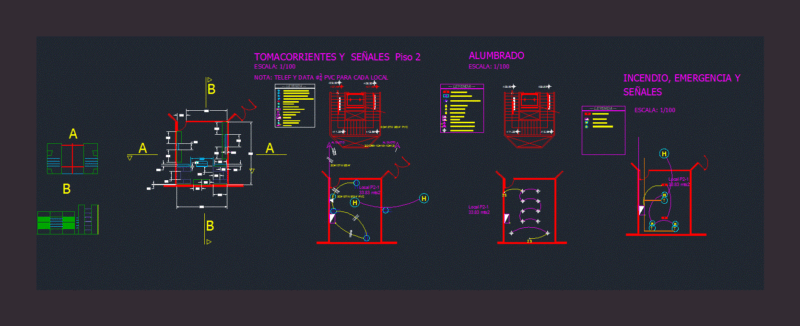 Local Lighting DWG Block for AutoCAD