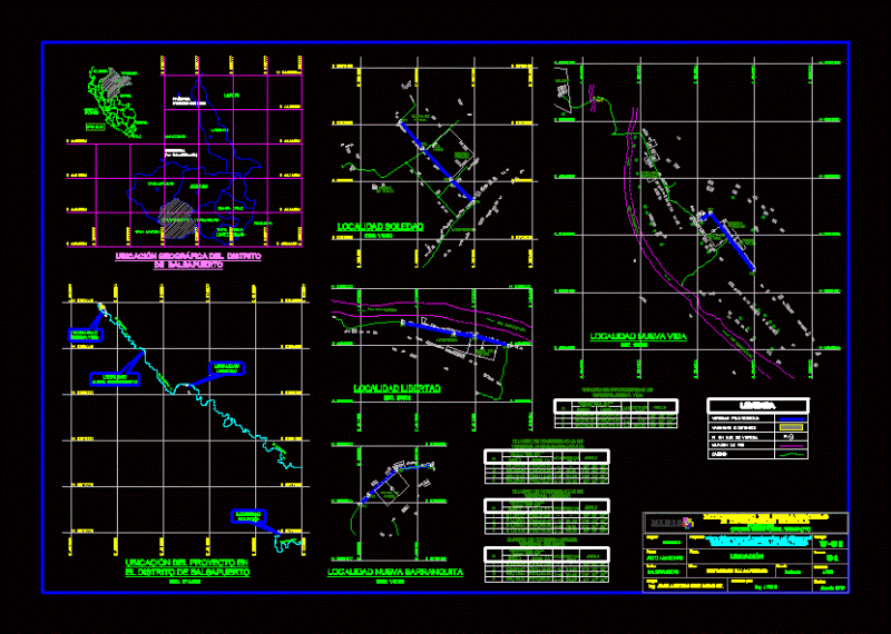 Location Planning Pedestrian Paths DWG Block for AutoCAD