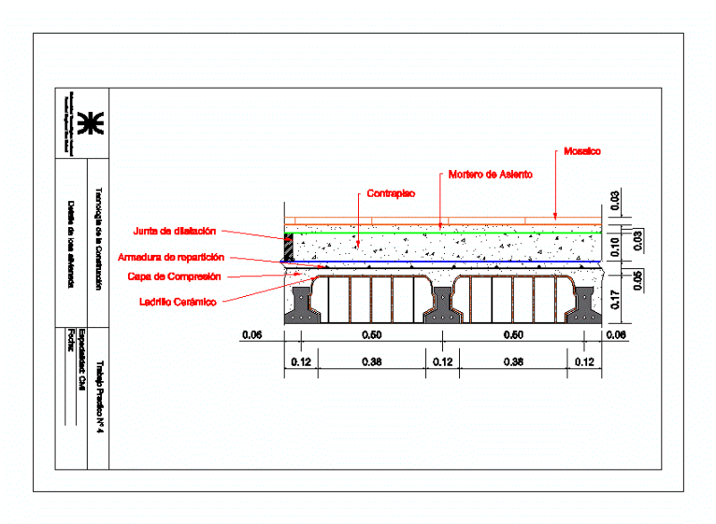 Losa Alivianada DWG Block for AutoCAD