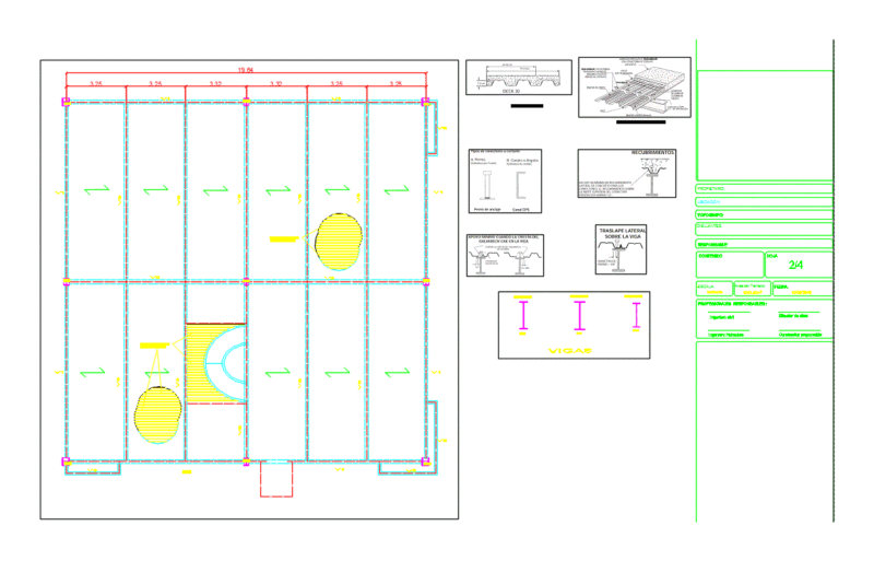 Losa Mezzanine DWG Block for AutoCAD