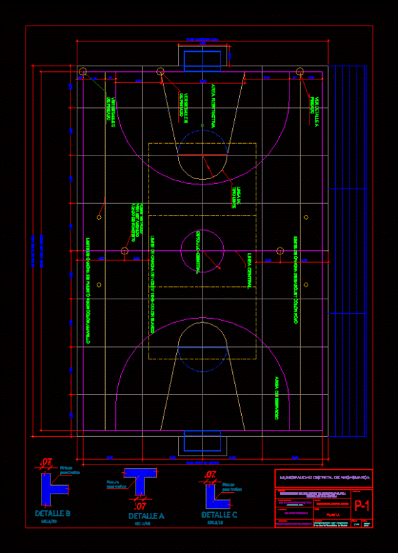 Losa Sports DWG Block for AutoCAD