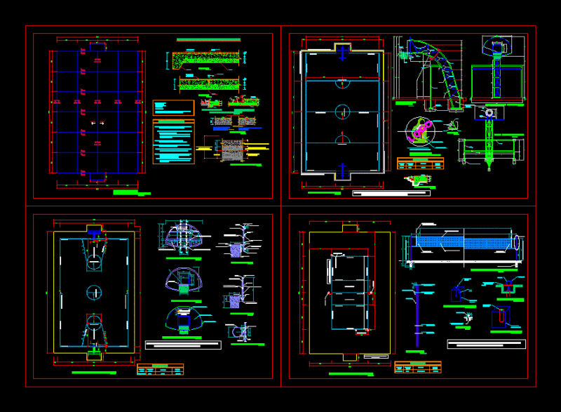Losa Sports DWG Block for AutoCAD