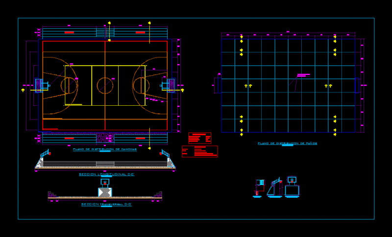 Losa Sports DWG Detail for AutoCAD