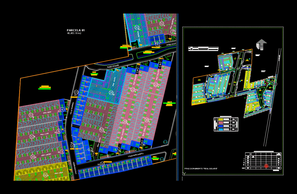 LotificaciÓN Plane In The City Of Queretaro DWG Block for AutoCAD