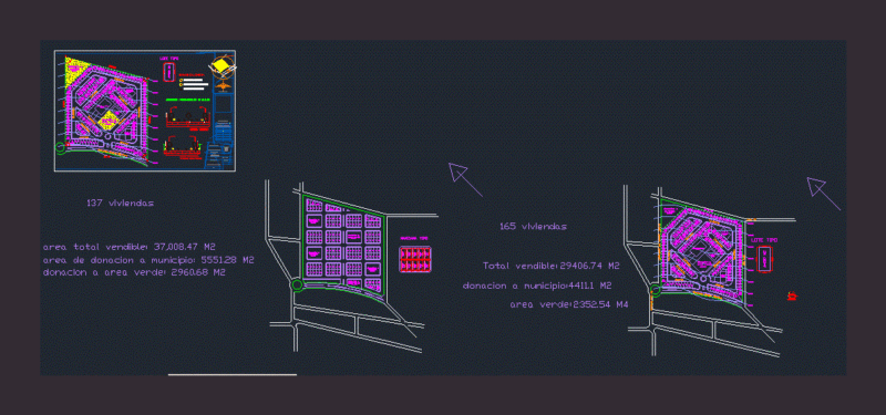 Lotificacion A Subdivision DWG Block for AutoCAD