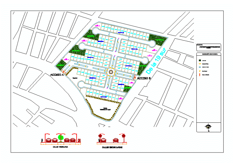 Lotificacion Fractionation Fractionation DWG Block for AutoCAD