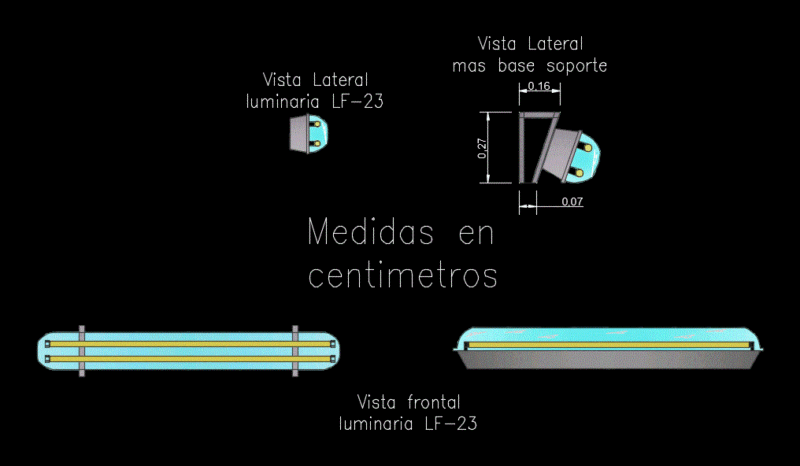 Luminaria DWG Block for AutoCAD