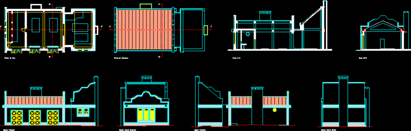 Machine Room, Equipment Housing DWG Block for AutoCAD