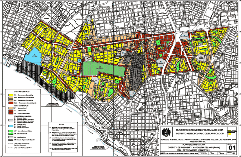 Magdalena Zoning Map Of The Sea – San Isidro DWG Plan for AutoCAD